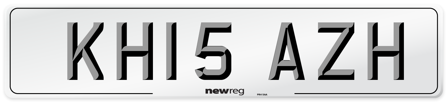 KH15 AZH Number Plate from New Reg